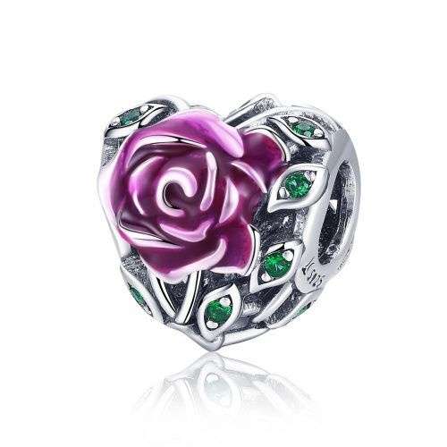 Heart Floral Charm
