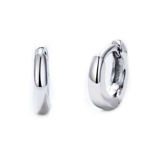 Silver 10mm Round Earrings
