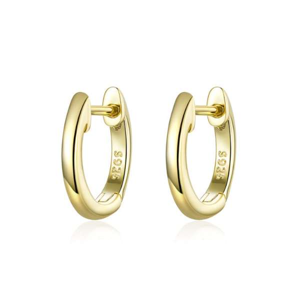 Silver Small Round Hoop Earrings