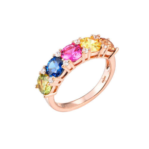 Rainbow Cubic Zirconia Ring