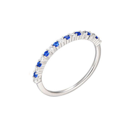 Silver 1.5mm Cubic Zirconia Eternity Ring