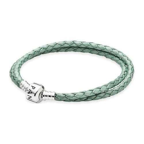 Pandora Compatible leather double wrap bracelet