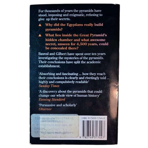 The Orion Mystery - Robert Bauval & Adrian Gilbert