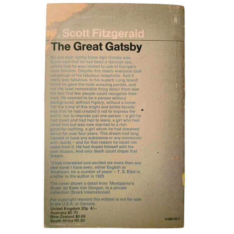 The Great Gatsby - F. Scott Fitzgerald
