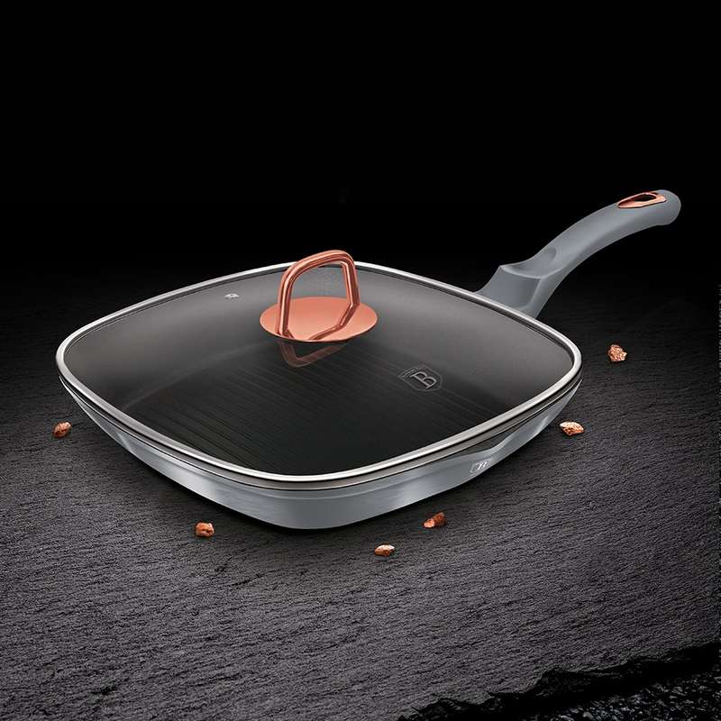 Berlinger Haus 25 cm Forged Aluminium Marble Coating Grill Pan  - MOONLIGHT (DISPLAY MODEL)