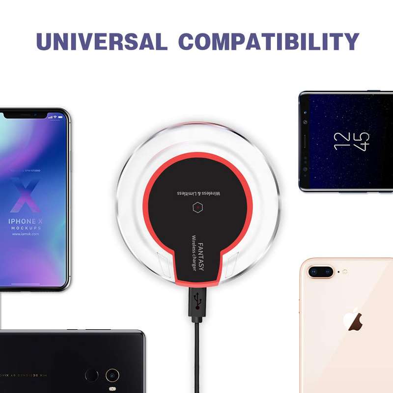 Fantasy Wireless Charger - Red With Black