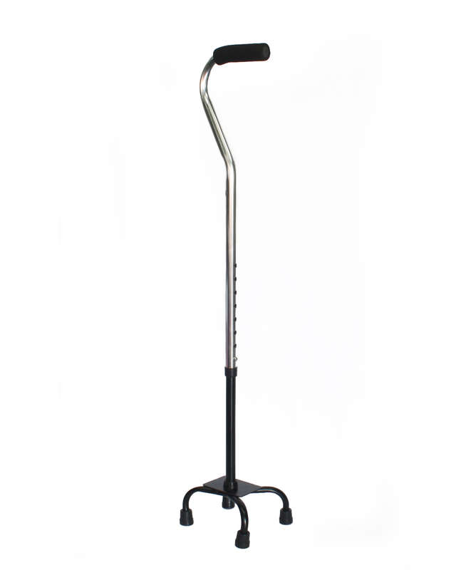 Adjustable Quad Cane Adult Walking Stick