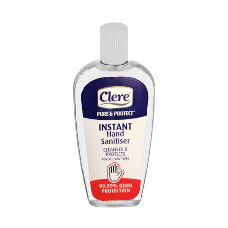 Clere Hand Sanitizer - 1 X 100ml - 65% Alcohol Content - Cleanses and Protects - For all skin types