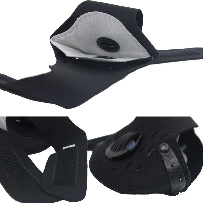 Neoprene Dual Valve Respirator Mask  Washable and Reusable  Skin Friendly  Camo Green