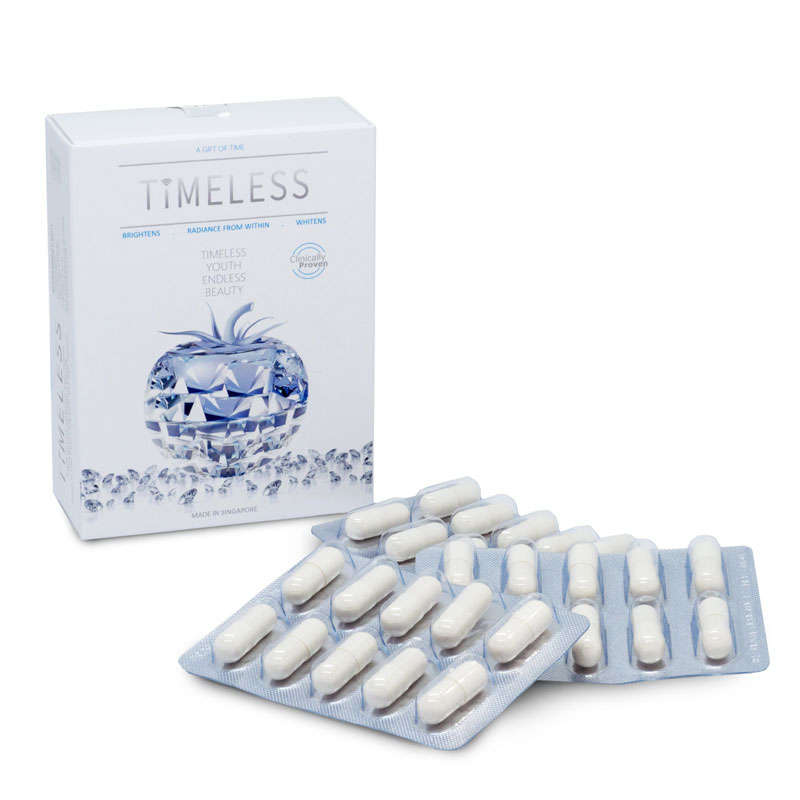 TIMELESS  TOMATO - Skin Care and Body Wellness Supplement - 30 Capsules - Whitening and Bright...