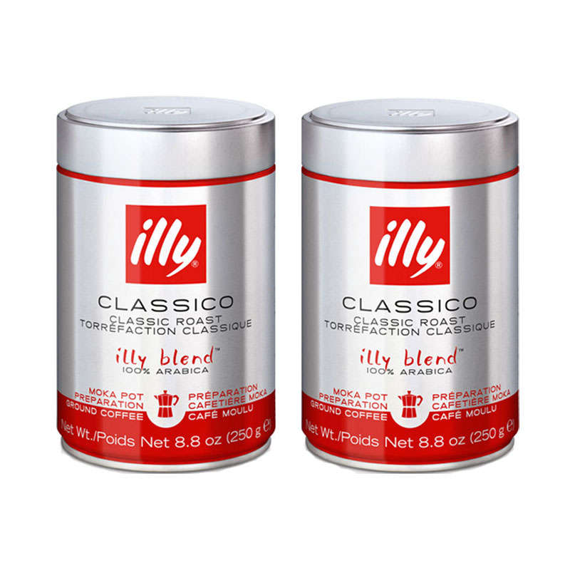 illy Classico illy Blend Filter Coffee - Medium Roast - 100% Arabica - 2 x 250g