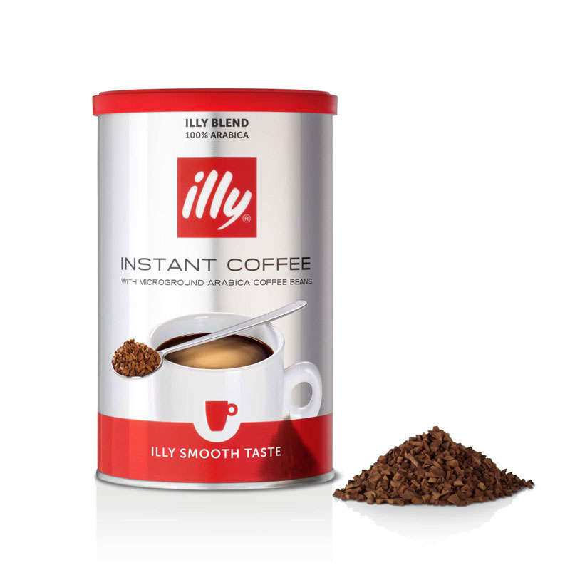 illy Instant Coffee Medium Roast - Microground Arabica Coffee Beans - 2 X 95g Tins