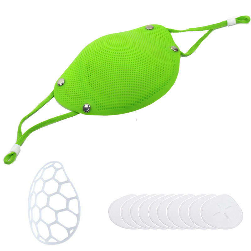 Silicone Reusable Kids Face Mask with 10 X N95 Filters(GB2626-2006) And Adjustable Earloop- Hygie...