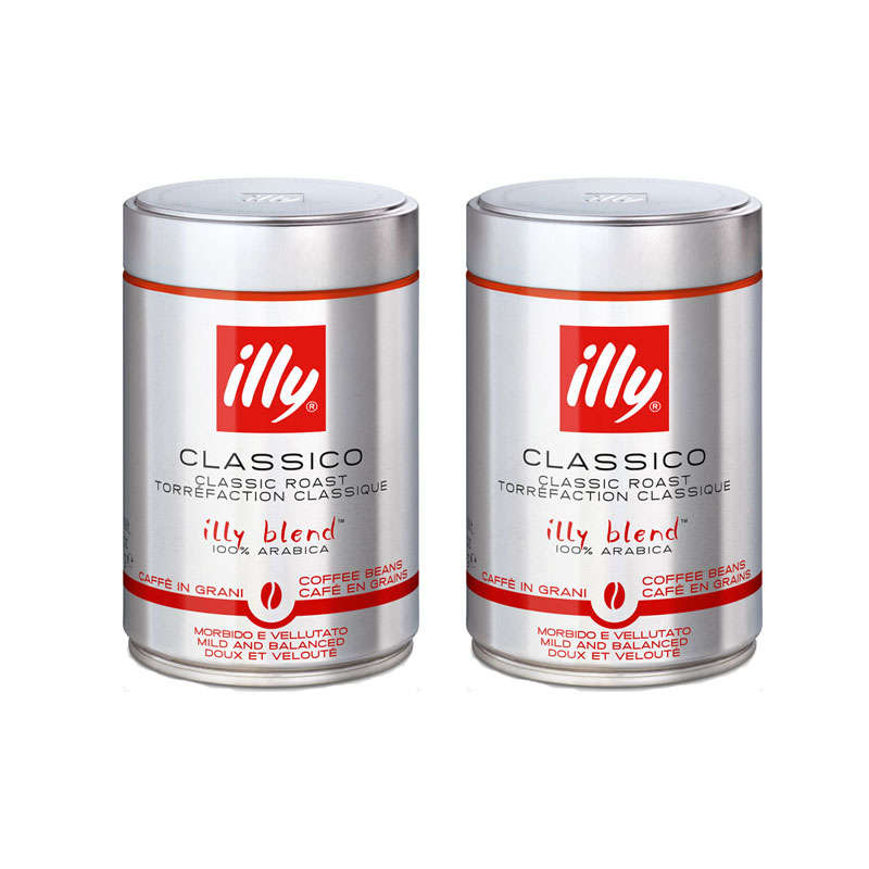 illy Coffee Beans - Regular 100% Arabica Blend - Medium Roast - 2 X 250g