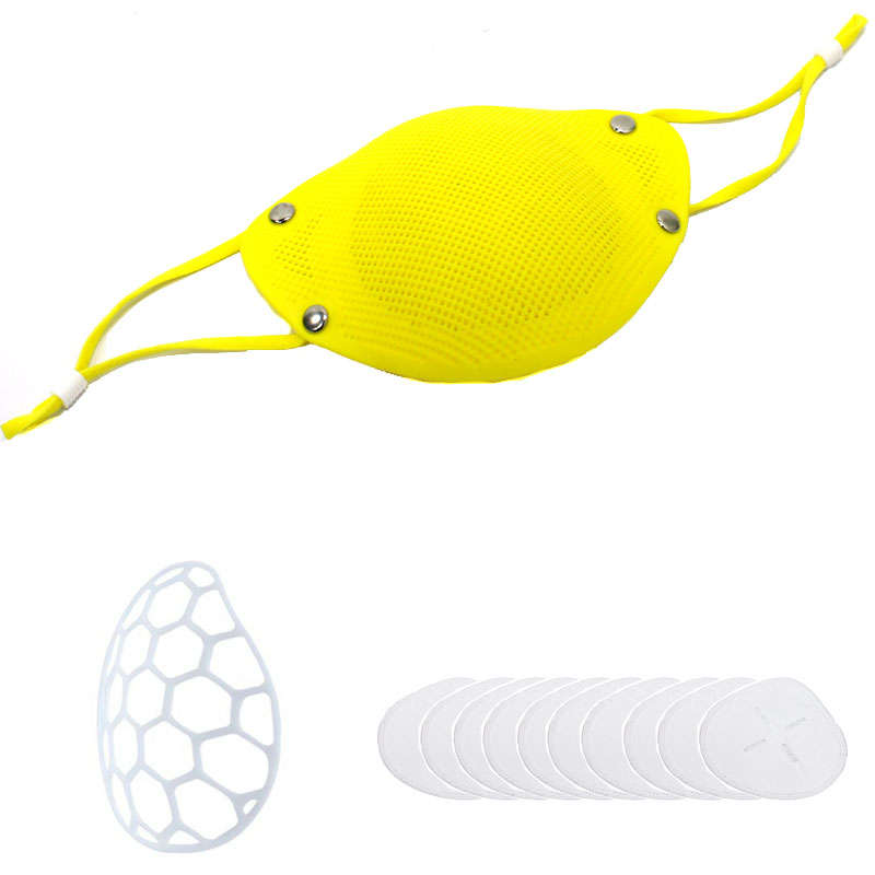 Silicone Reusable Kids Face Mask with 10 X N95 Filters(GB2626-2006) And Adjustable Earloop- Hygie...