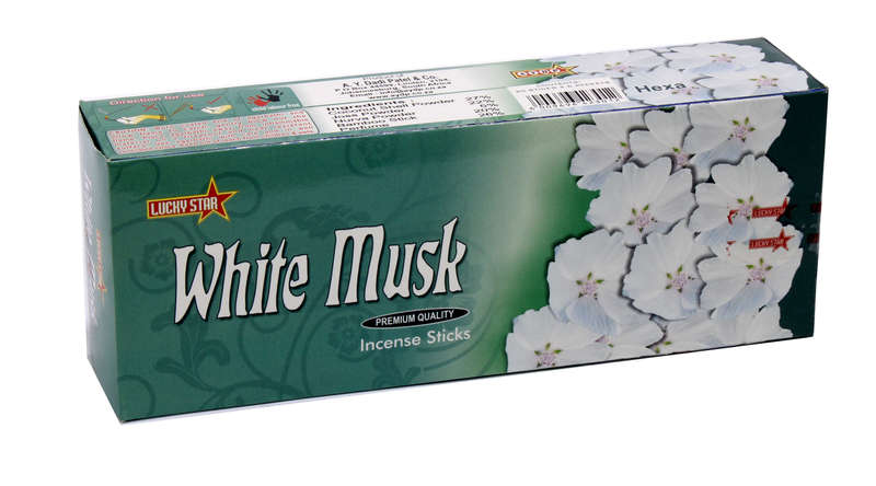 Lucky Star White Musk Premium Quality Incense Sticks - 120 Sticks