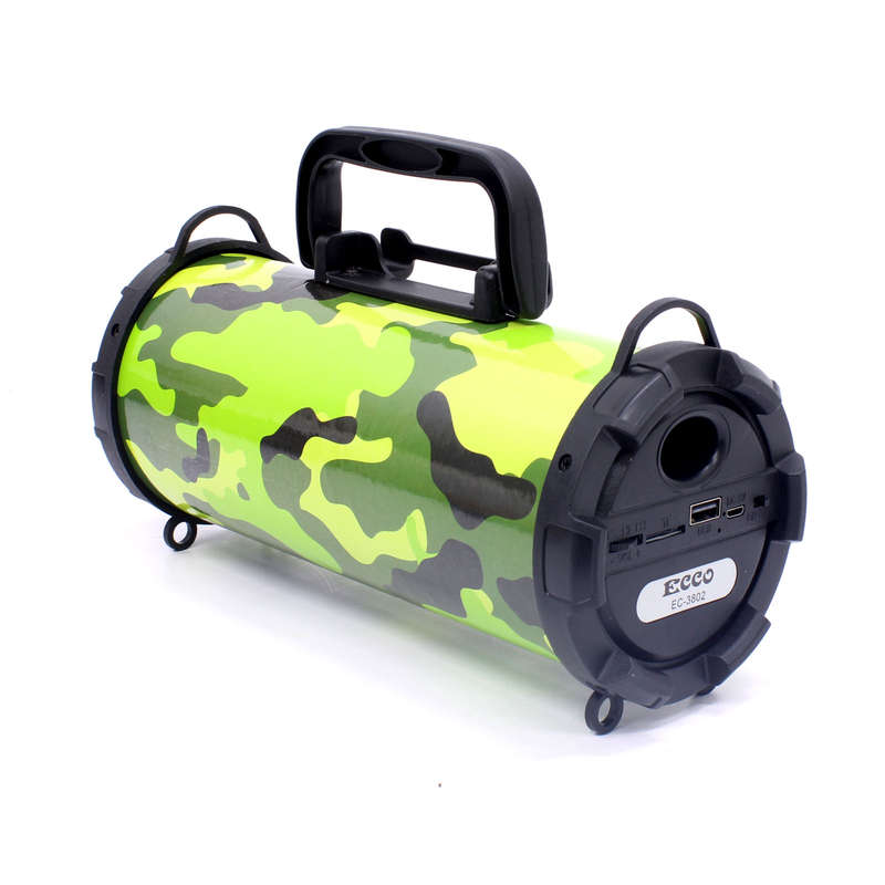 Rechargeable Portable Wireless Sound System Speaker-FM Radio-TF/USB-MP3 Player - Multicolor