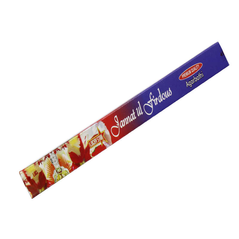 Lucky Star Jannatul Firdous Premium Quality Incense Sticks - 10 Sticks