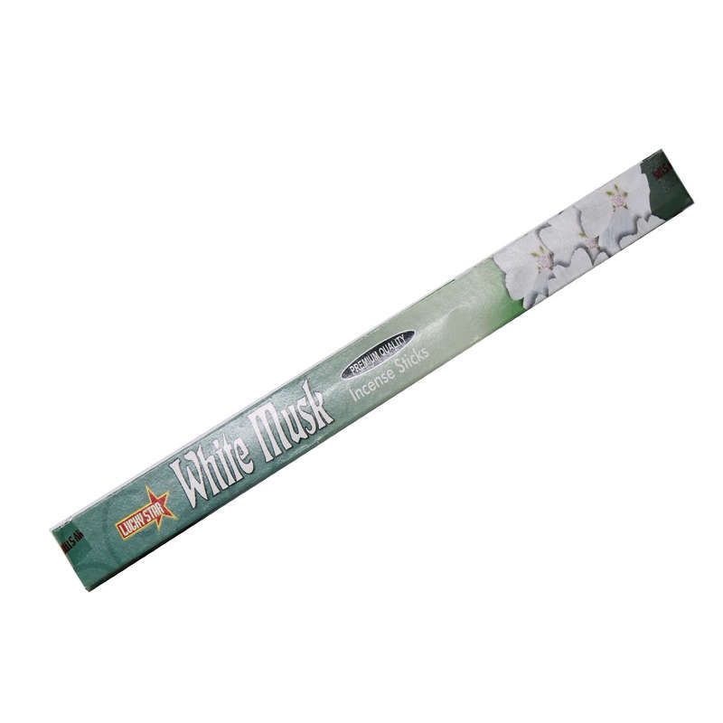 Lucky Star White Musk Premium Quality Incense Sticks - 10 Sticks