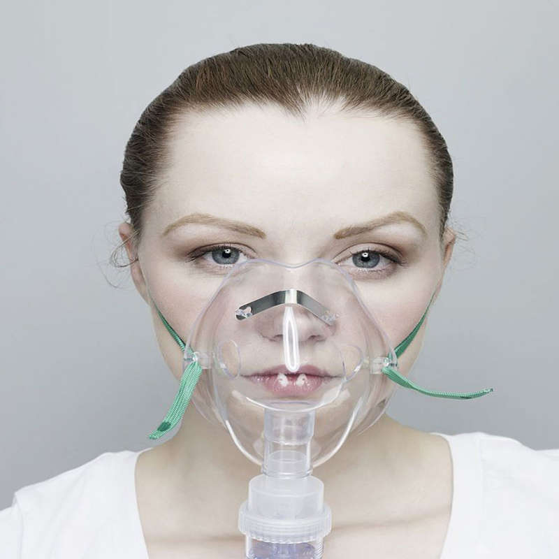 Nebulizer Mask with Chamber, Tubing &amp; Elasticated Straps - 10 Pack
