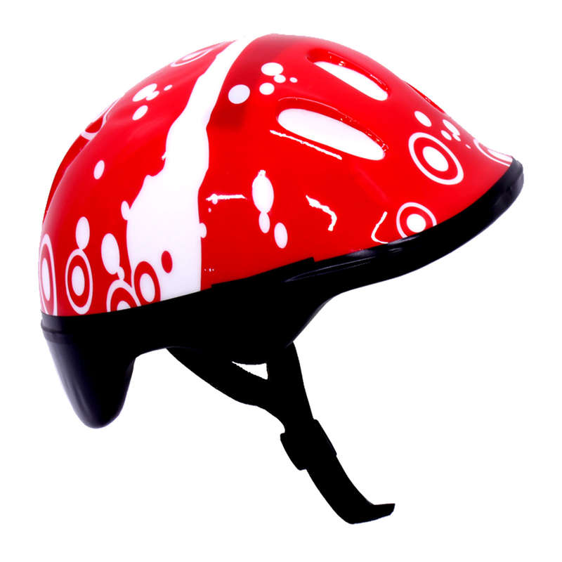 Helmet For Scooter - Bicycle/Bike Headpiece - Protective Kiddies Headgear - Red