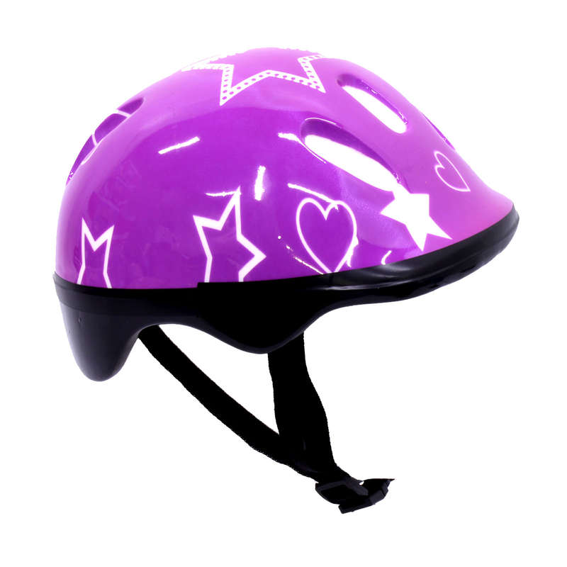Helmet For Scooter - Bicycle/Bike Headpiece - Protective Kiddies Headgear - Purple