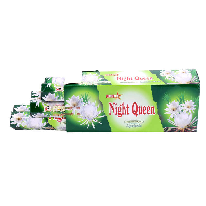 Incense Sticks - Night Queen 9" Premium Quality Agarbatti - 120 Sticks