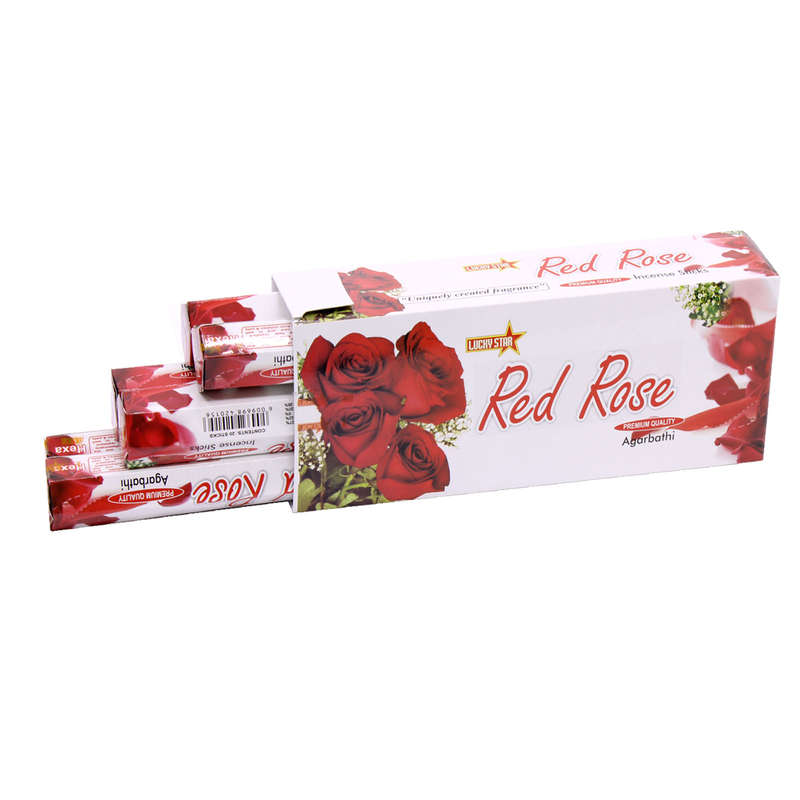 Incense Sticks - Red Rose 9" Premium Quality Agarbatti - 120 Sticks