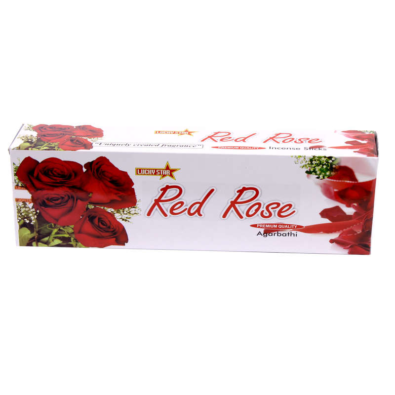 Incense Sticks - Red Rose 9" Premium Quality Agarbatti - 360 Sticks