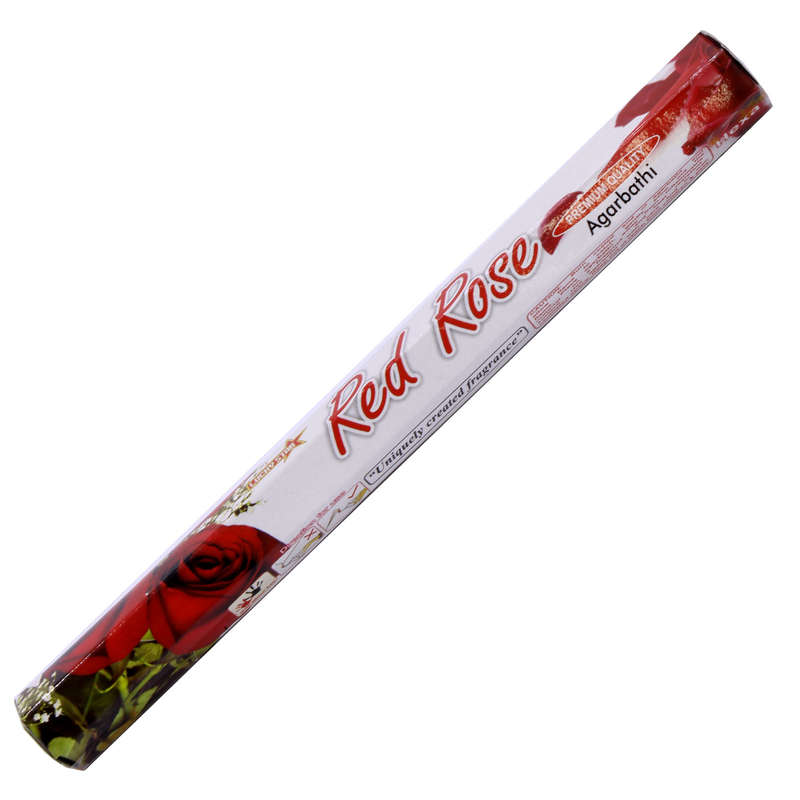 Incense Sticks - Red Rose 9" Premium Quality Agarbatti - 360 Sticks