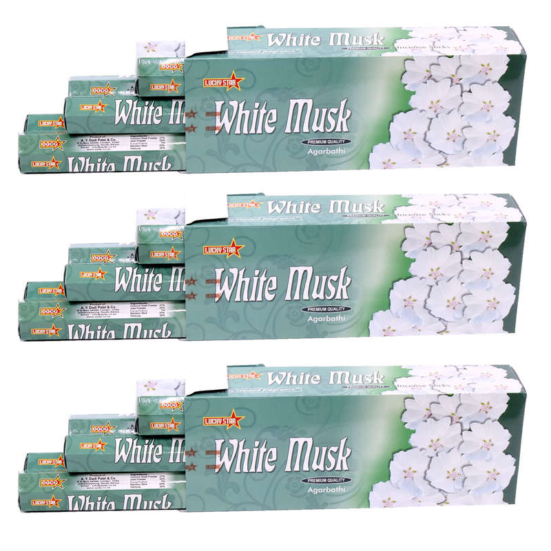Incense Sticks - White Musk 9" Premium Quality Agarbatti - 360 Sticks