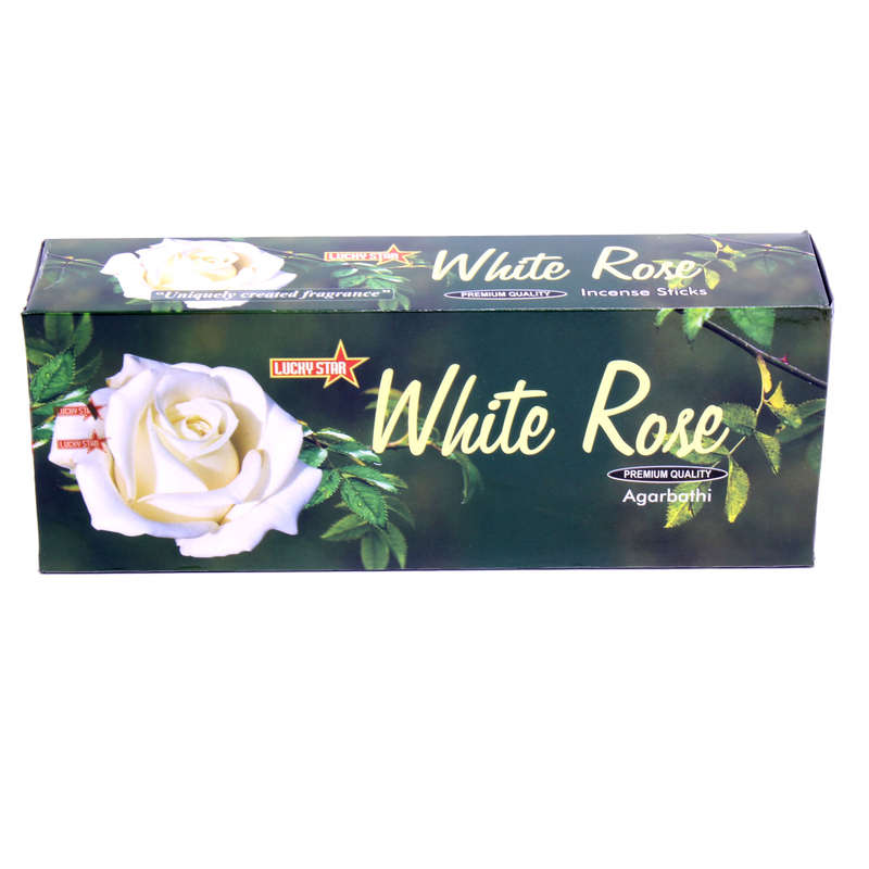 Incense Sticks - White Rose 9" Premium Quality Agarbatti - 360 Sticks