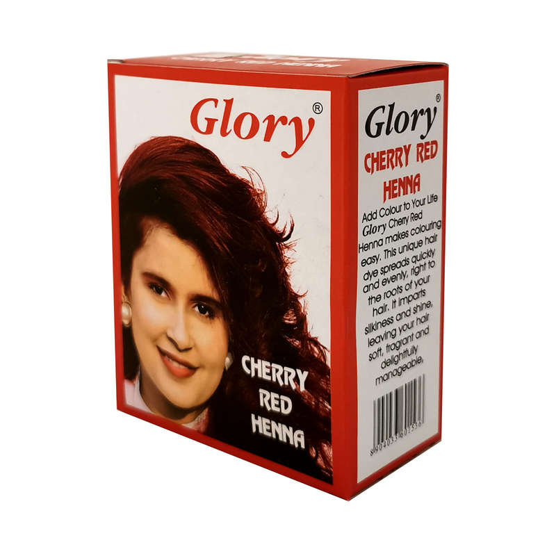 Glory Henna Natural Hair dye - Ammonia Free - Cherry  Red  - 1 Box