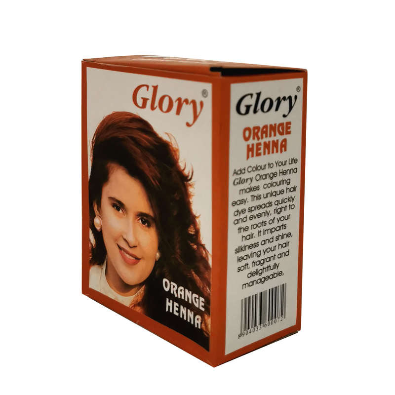 Glory Henna Natural Hair dye - Ammonia Free - Orange  - 1 Box