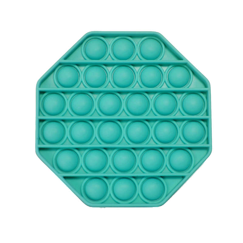 Fidget Toys - Pop It Washable Reusable Fidget Toy - Octagon - Green