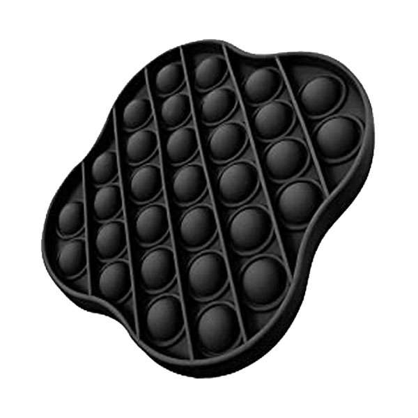 Fidget Toys - Pop It Washable Reusable Fidget Toy - Clover - Black