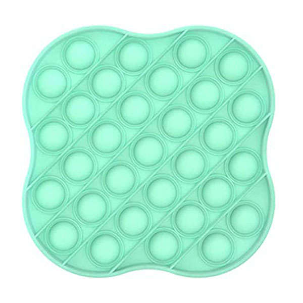 Fidget Toys - Pop It Washable Reusable Fidget Toy - Clover - Turquois