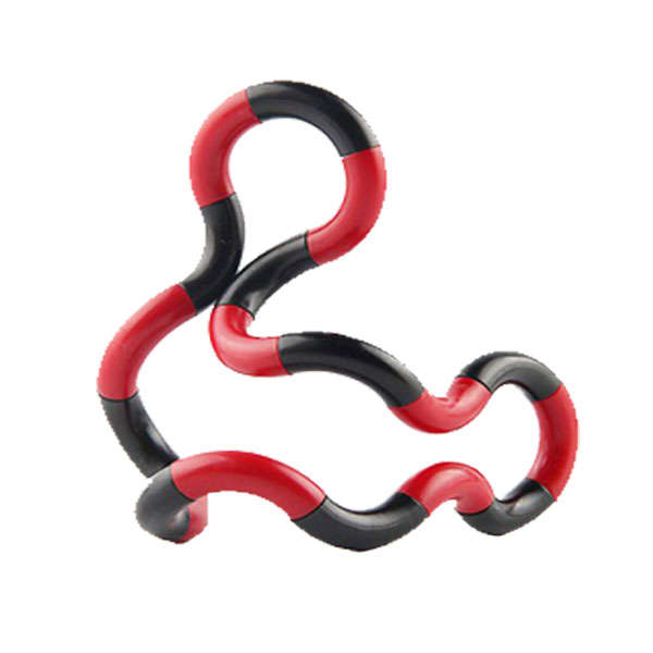 Fidget Toy Twist &amp; Tangle Fidget Stress Reducer Toy - Red &amp; Black