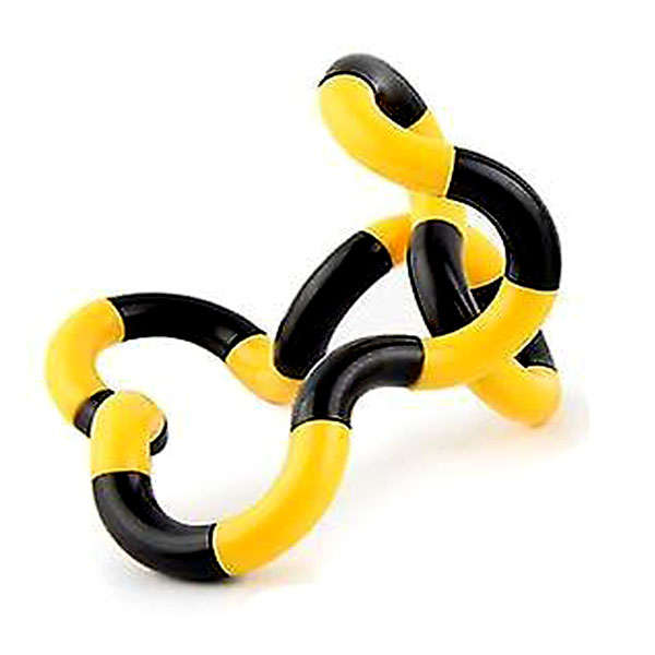 Fidget Toy Twist &amp; Tangle Fidget Stress Reducer Toy - Yellow &amp; Black