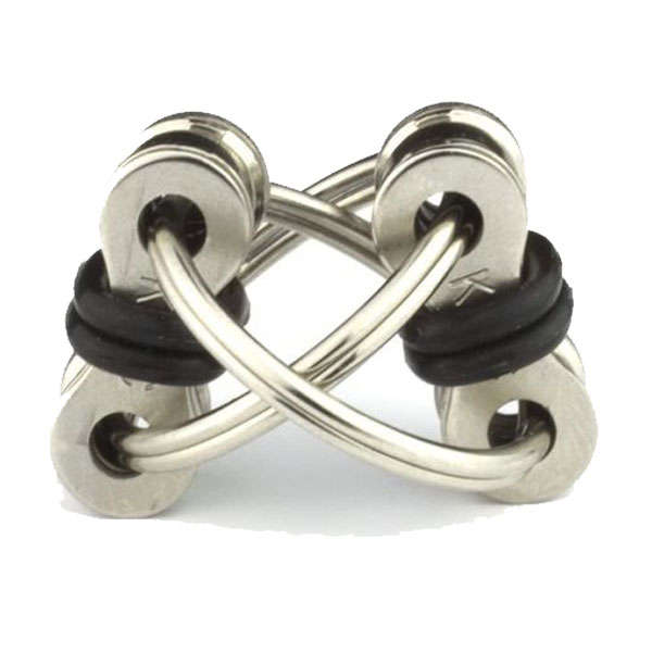 Fidget Toys Stress Relief Flippy Chain - Keyring - Black &amp; Green Combo