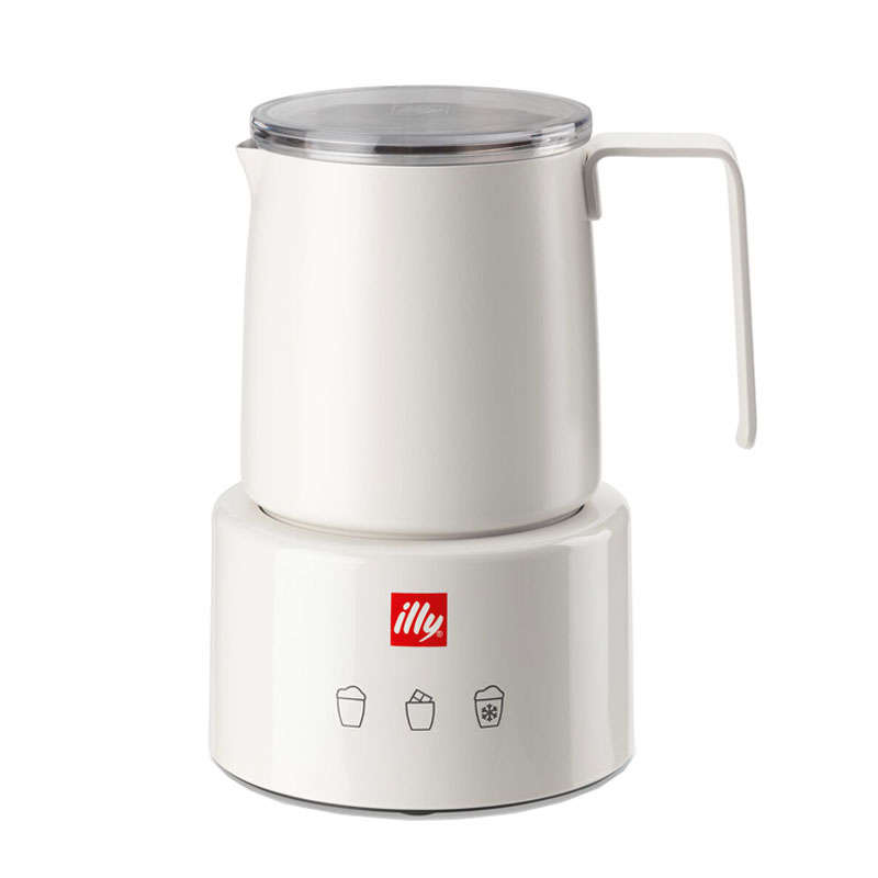 illycaffe Stainless Steel Milk Frother Ideal for Coffee Machine