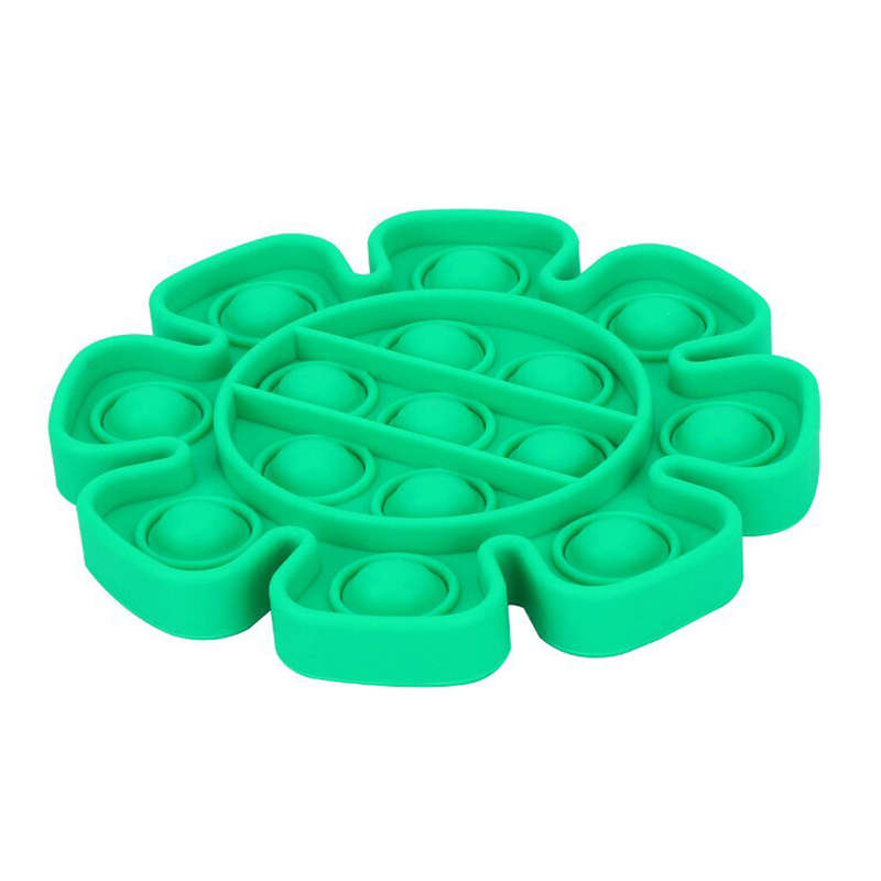 Fidget Toys - Pop It Washable Reusable Fidget Toy - SunFlower - Green