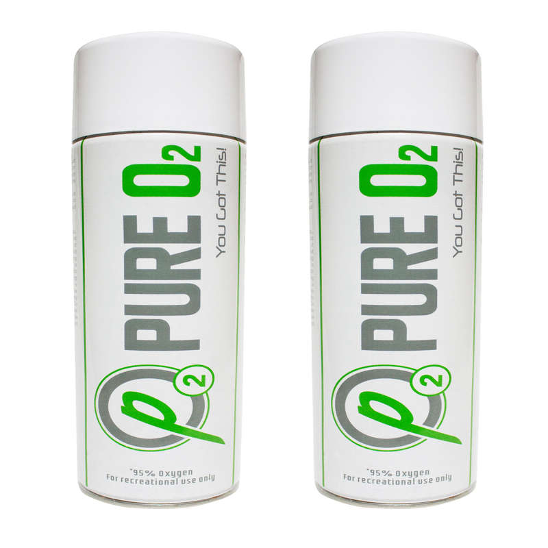 Handheld Oxygen Can with Anti Contamination Cap - Mint Flavour - 2 Pack