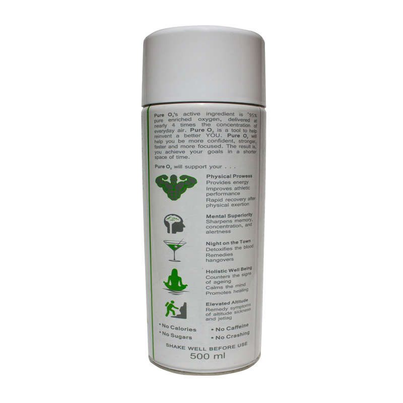 Handheld Oxygen Can with Anti Contamination Cap - Mint Flavour