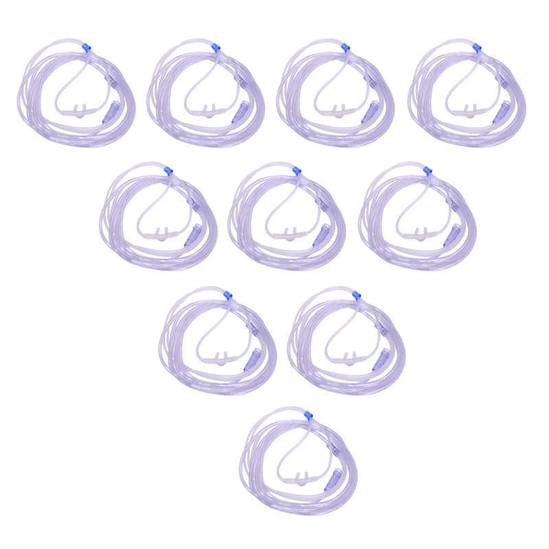 Oxygen Nasal Cannula - 2 meters - Adult - 10 Pack
