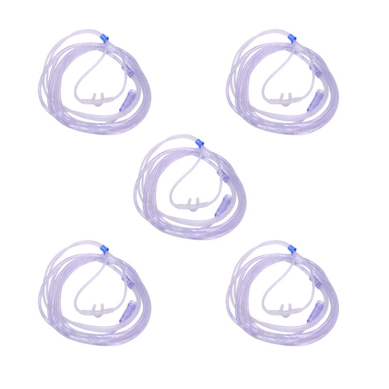 Oxygen Nasal Cannula - 2 meters - Adult - 5 Pack