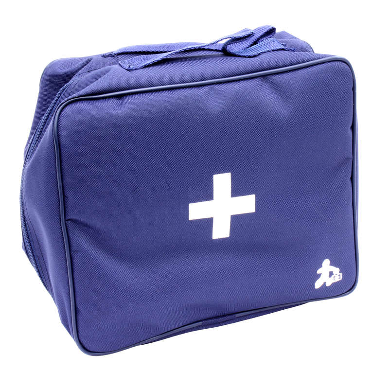 First Aid Empty 5 Pouch &amp; Compartment Bag - Blue