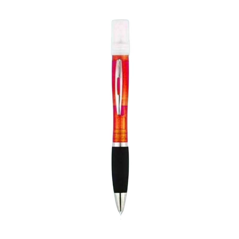 Sanitising Pen - Refillable Ballpoint Sanitiser Sprayer Pen - Red