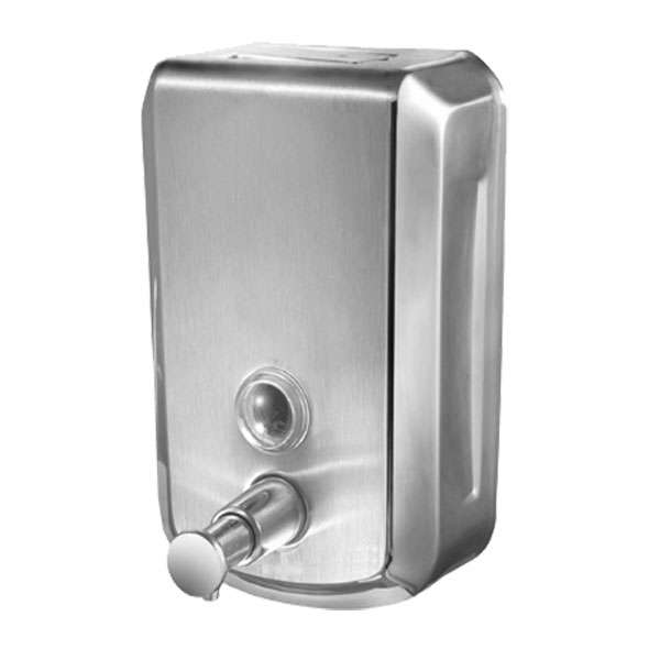 1 Litre Manual Wall Mounted Refillable Dispenser - Stainless Steel
