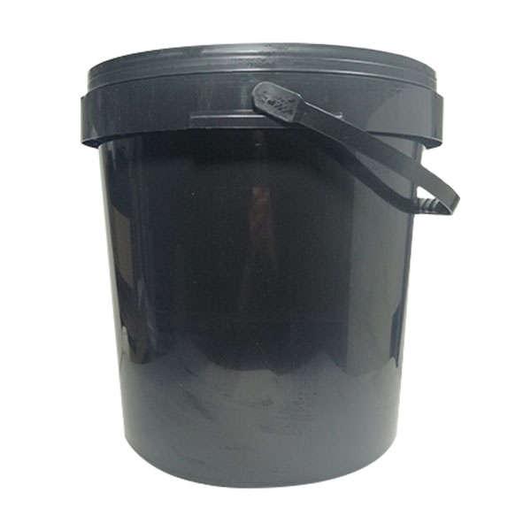 Heavy Duty Bucket with Lid &amp; Handle - 20 Litre - Black